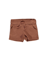 pexi lexi shorts copper brown organic mini