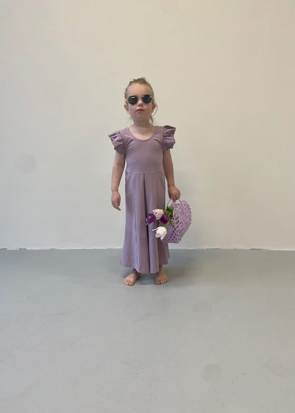 Pexi Lexi girls jumpsuit lilac shadow organic cotton